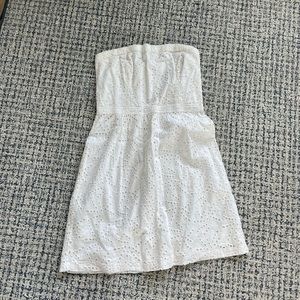 White Strapless Dress